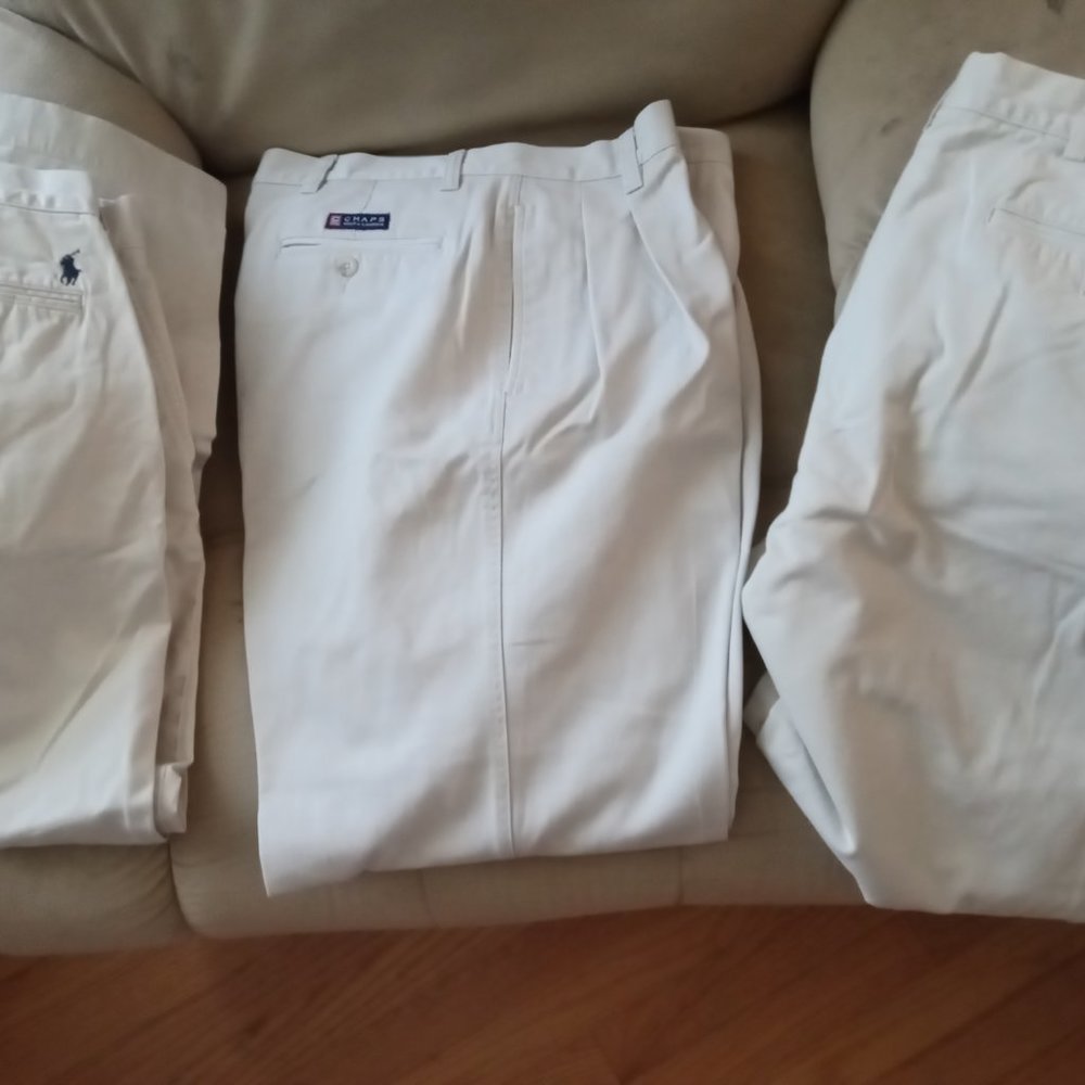 3 pairs of men's khaki pants